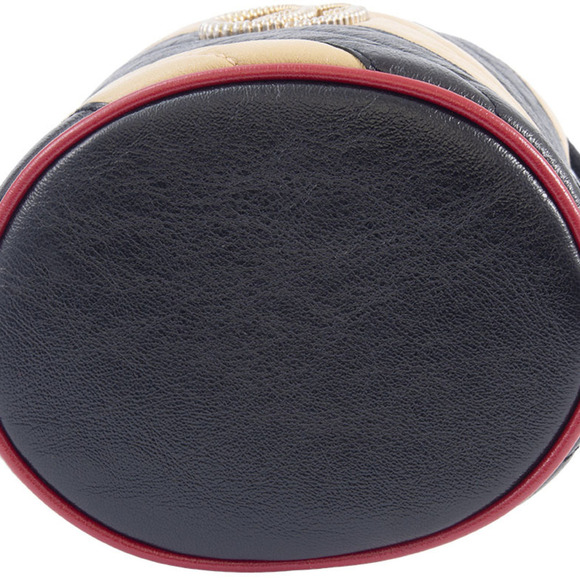 GUCCI Black Leather GG Marmont Shoulder Bag - Picture 11 of 12